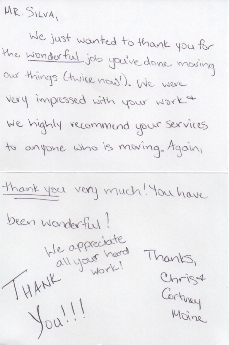 Moving Company referral letter 45